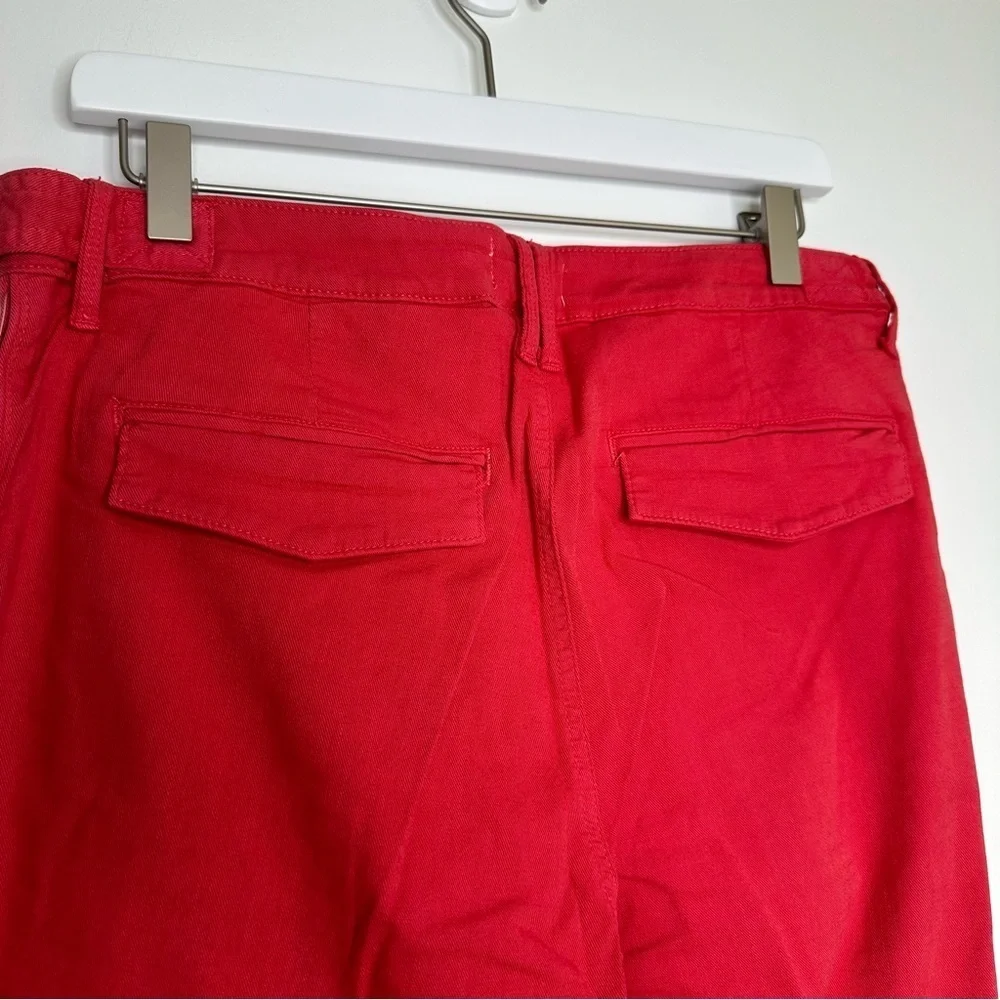 Pistola Erin High Rise Utility Crop Straight Leg Pants Coral Size 31 NWT
